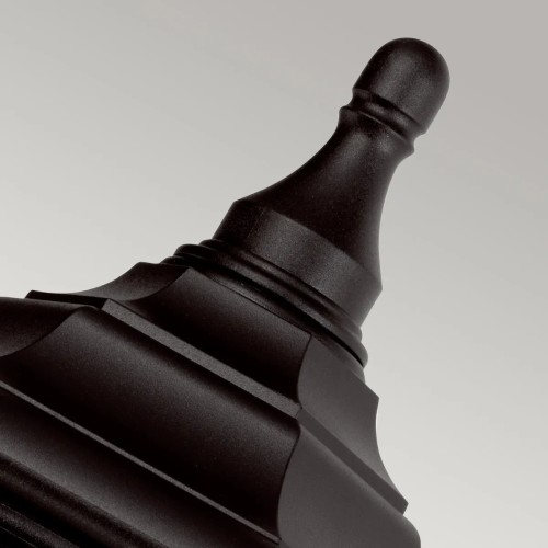 Latarnia naścienna Kinsale - 1 źródło światła - Czarny