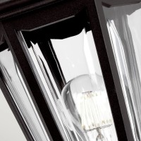 Latarnia naścienna Kinsale - 1 źródło światła - Czarny