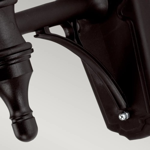 Latarnia naścienna Kinsale - 1 źródło światła - Czarny