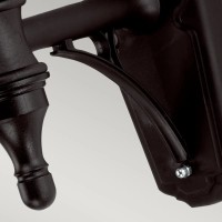 Latarnia naścienna Kinsale - 1 źródło światła - Czarny