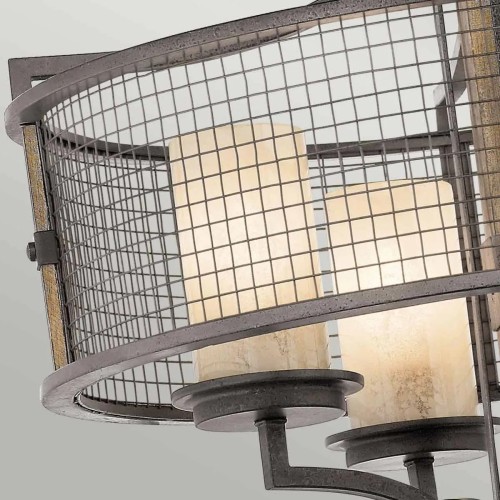 Żyrandol Ahrendale - 4 źródła światła - Antyczne żelazo