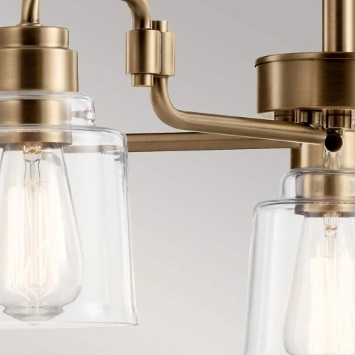 Żyrandol Aivian - 5 źródeł światła - Postarzany mosiądz