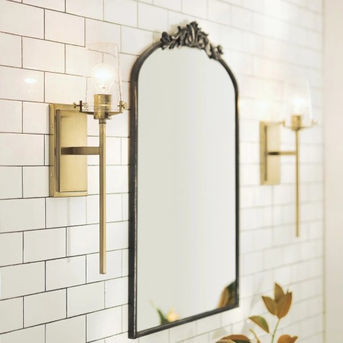 Kinkiet Alton - 1 źródło światła - Szczotkowany mosiądz