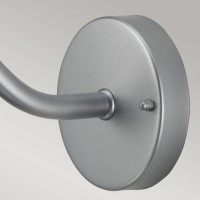 Latarnia naścienna Klampenborg - 1 źródło światła - Srebrny