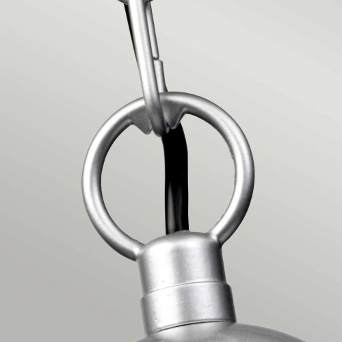 Latarnia wisząca Klampenborg - 1 źródło światła - Srebrny