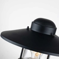 Latarnia cokołowa Klampenborg - 1 źródło światła - Czarny