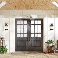 Duża latarnia naścienna Ashland Bay - 1 źródło światła - Oksydowany brąz