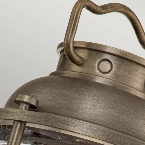 Średnia latarnia cokołowa Ashland Bay - 1 źródło światła - Oksydowany brąz