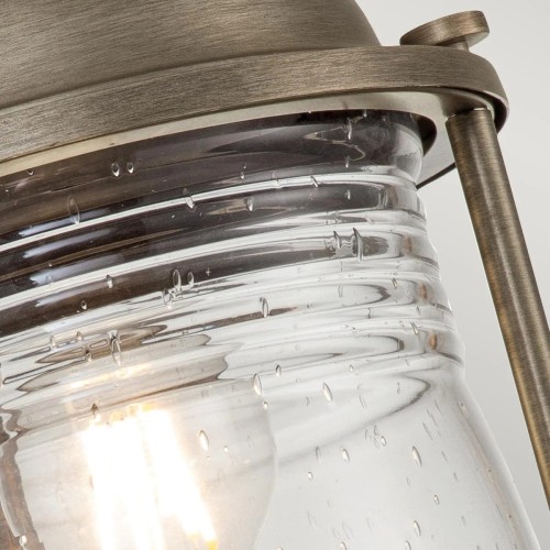 Średnia latarnia cokołowa Ashland Bay - 1 źródło światła - Oksydowany brąz