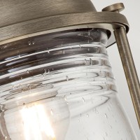 Średnia latarnia cokołowa Ashland Bay - 1 źródło światła - Oksydowany brąz