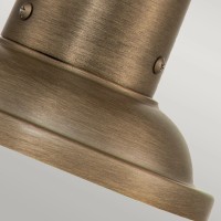 Średnia latarnia cokołowa Ashland Bay - 1 źródło światła - Oksydowany brąz