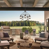 Żyrandol Ashland Bay - 5 źródeł światła - Postarzany cynk