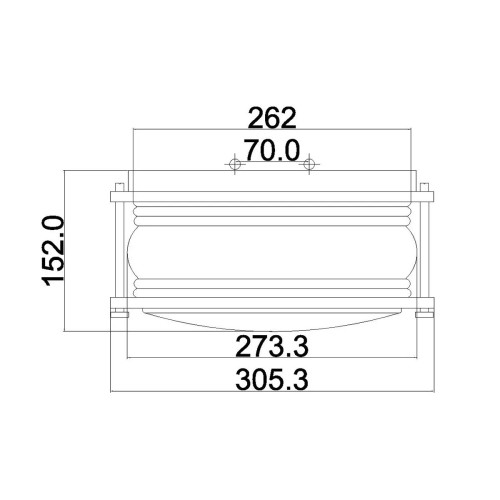 Plafon Ashland Bay - 2 źródła światła - Oksydowany brąz
