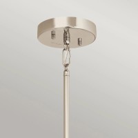 Lampa wisząca Aster - 3 źródła światła - Polerowany nikiel