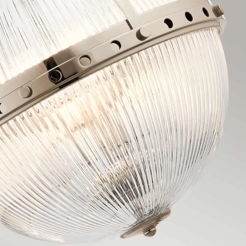 Lampa wisząca Aster - 3 źródła światła - Polerowany nikiel