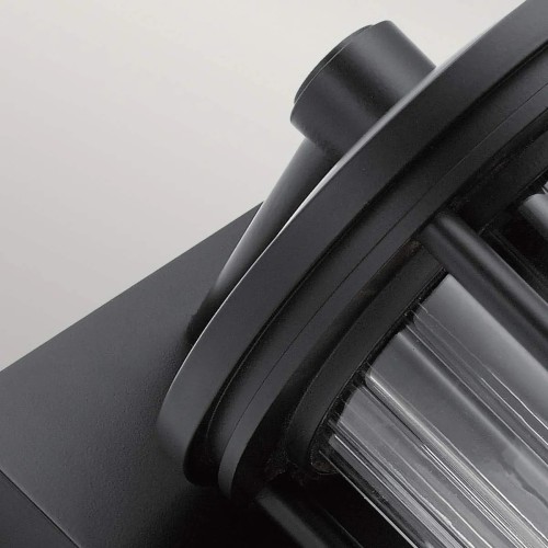 Mała latarnia naścienna Barras - 1 źródło światła - Czarny