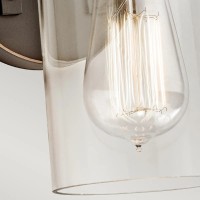 Kinkiet Brinley - 1 źródło światła - Postarzany brąz