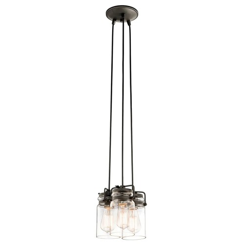 Lampa wisząca Brinley - 3 źródła światła - Postarzany brąz