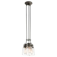 Lampa wisząca Brinley - 3 źródła światła - Postarzany brąz