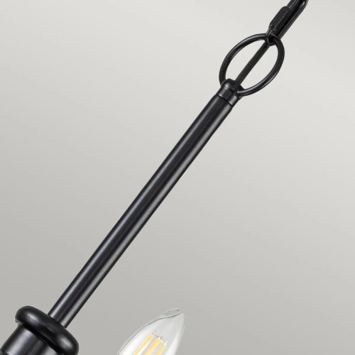 Żyrandol Capitol Hill - 12 źródeł światła - Czarny