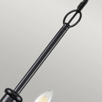 Żyrandol Capitol Hill - 12 źródeł światła - Czarny