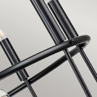 Żyrandol Capitol Hill - 12 źródeł światła - Czarny