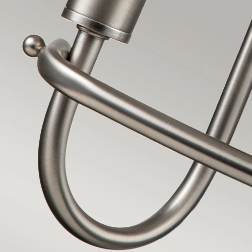 Kinkiet Capitol Hill - 2 źródła światła - Szczotkowany nikiel