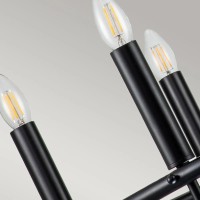 Żyrandol Capitol Hill - 6 źródeł światła - Czarny