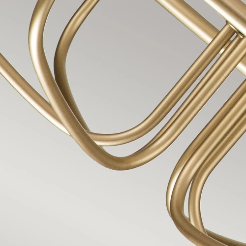 Żyrandol Capitol Hill - 6 źródeł światła - Naturalny mosiądz