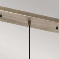 Prostokątna podsufitka Asher - Antyczny pewter