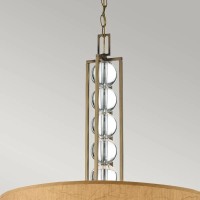 Lampa wisząca Celestial - 3 źródła światła - Brąz Cambridge