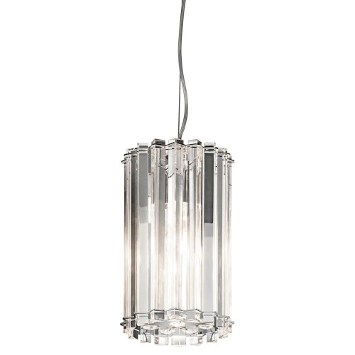 Mała lampa wisząca Crystal Skye - 2 źródła światła - Chrom