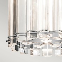 Mała lampa wisząca Crystal Skye - 2 źródła światła - Chrom