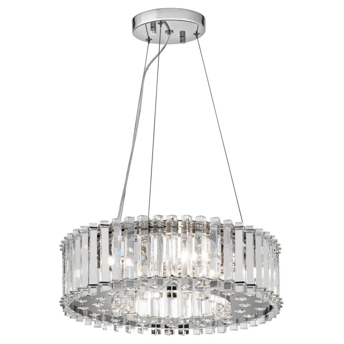 Lampa wisząca Crystal Skye - 6 źródeł światła - Chrom