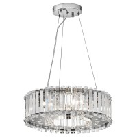 Lampa wisząca Crystal Skye - 6 źródeł światła - Chrom