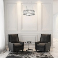 Lampa wisząca Crystal Skye - 6 źródeł światła - Chrom