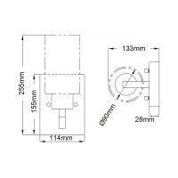 Kinkiet Deryn - 1 źródło światła - Naturalny mosiądz