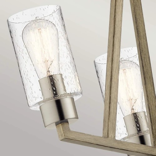 Żyrandol Deryn - 3 źródła światła - Postarzana antyczna szarość