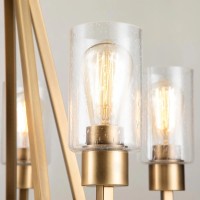 Żyrandol Deryn - 5 źródeł światła - Naturalny mosiądz