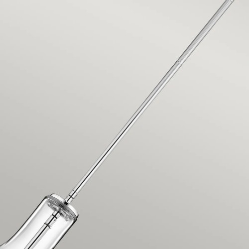 Mała lampa wisząca Everly - 1 źródło światła - Chrom