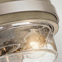 Półplafon Grand Bank - 2 źródła światła - Postarzana antyczna szarość