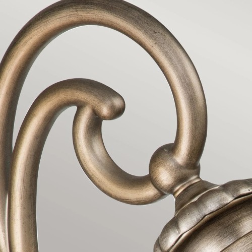 Mała latarnia naścienna Halleron - 2 źródła światła - Oksydowany brąz