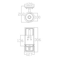 Kinkiet Hendrik - 1 źródło światła - Polerowany chrom