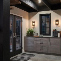 Kinkiet Imahn - 1 źródło światła - Czarny, naturalny mosiądz