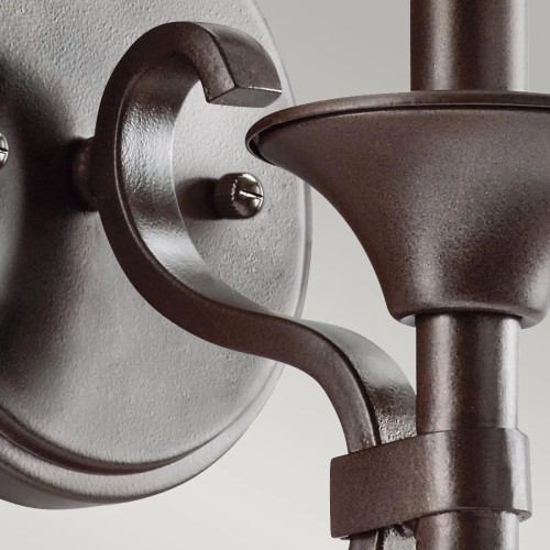 Kinkiet Lacey - 1 źródło światła - Brązowy