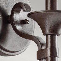 Kinkiet Lacey - 1 źródło światła - Brązowy