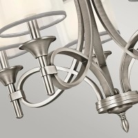 Żyrandol Lacey - 5 źródeł światła - Antyczny pewter