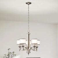 Żyrandol Lacey - 5 źródeł światła - Antyczny pewter