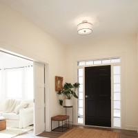 Mały półplafon Lacey - 3 źródła światła - Antyczny pewter