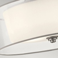 Półplafon Lacey - 4 źródła światła - Antyczny pewter